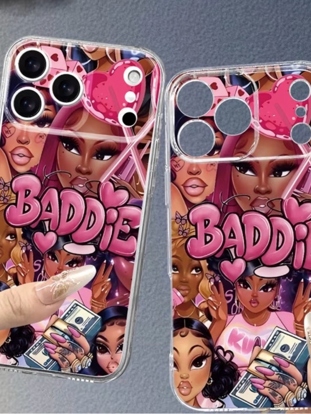 Baddie Pink Graphic Phone Case for iPhone 17